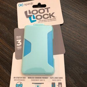 Loot Lock Teal Universal Phone Wallet Stick On